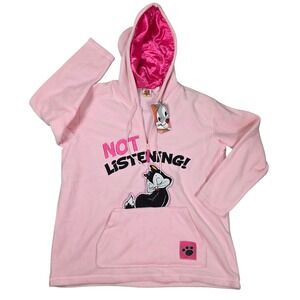 Warner Bros Looney Tunes Pussyfoot Not Listening Pink 2X Plus Size Vintage Y2K
